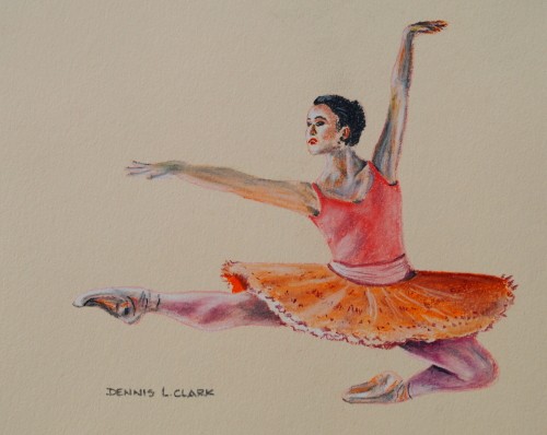how to draw a dancing ballerina in pastel