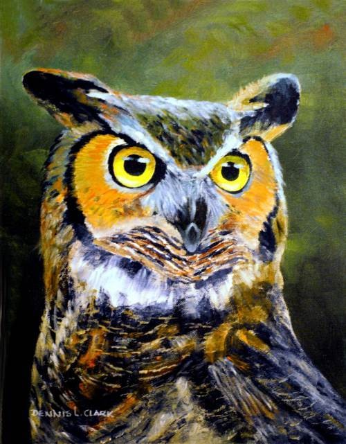 How to Paint a Great Horned Owl in Acrylics — Online Art Lessons